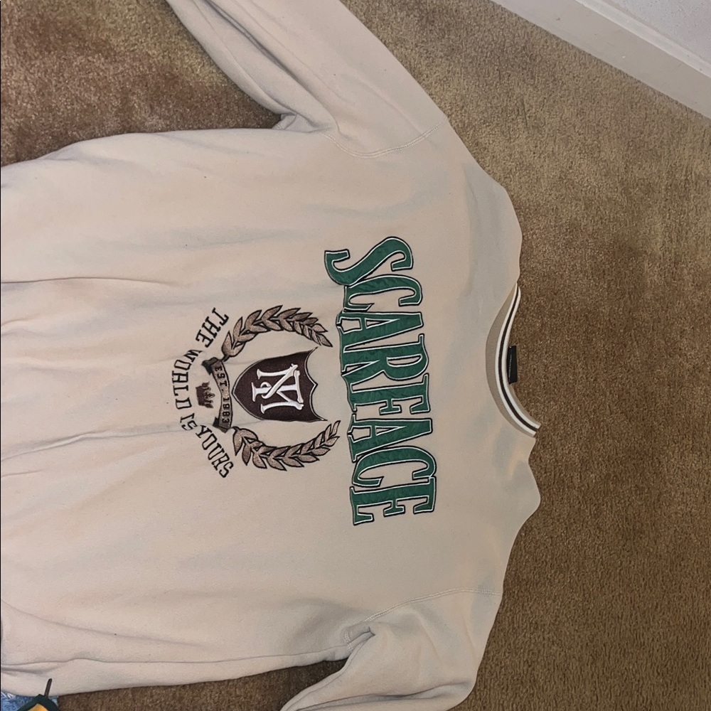 Scarface Crewneck Sweater - Cream